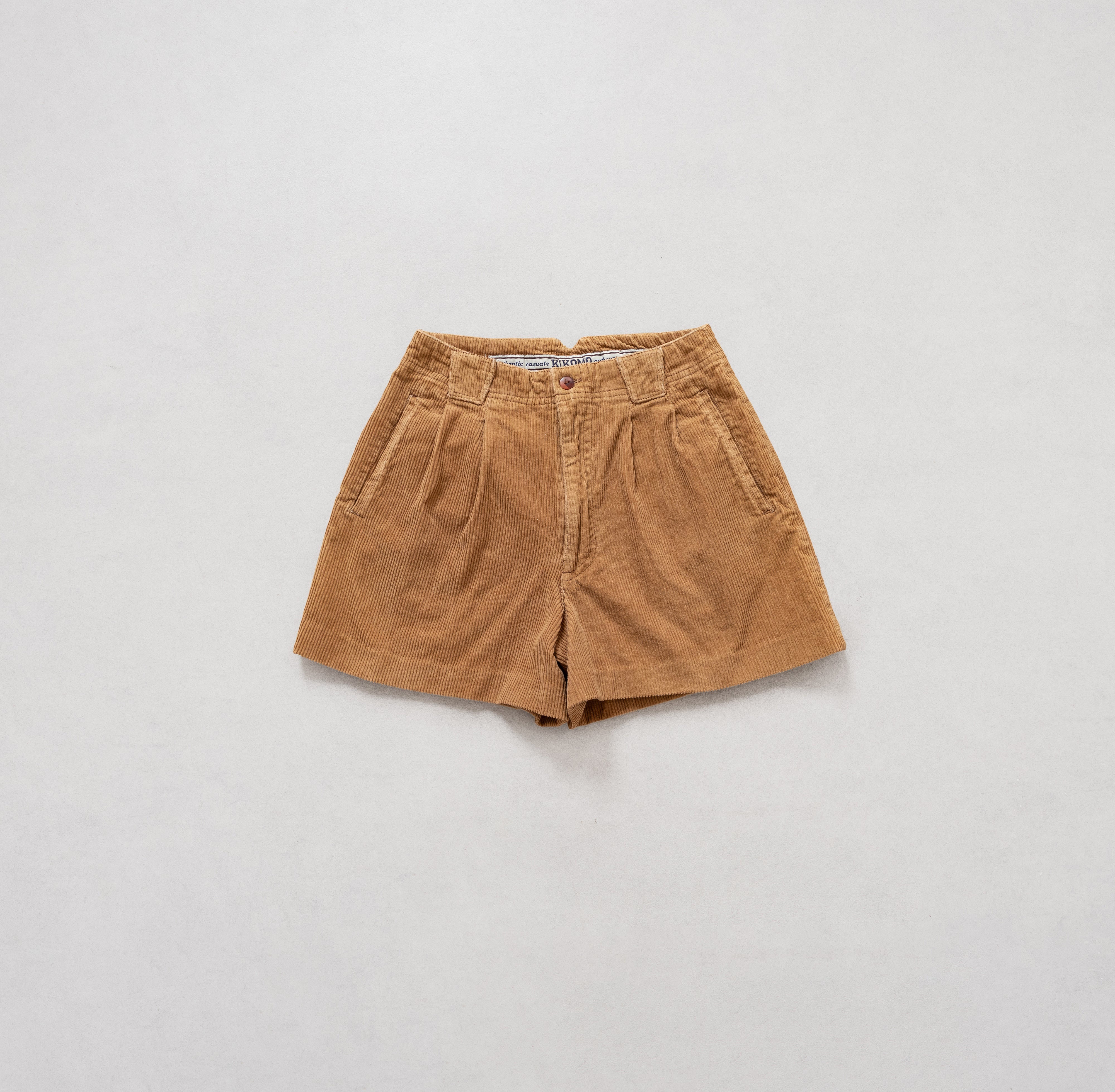 Khaki Corduroy Shorts