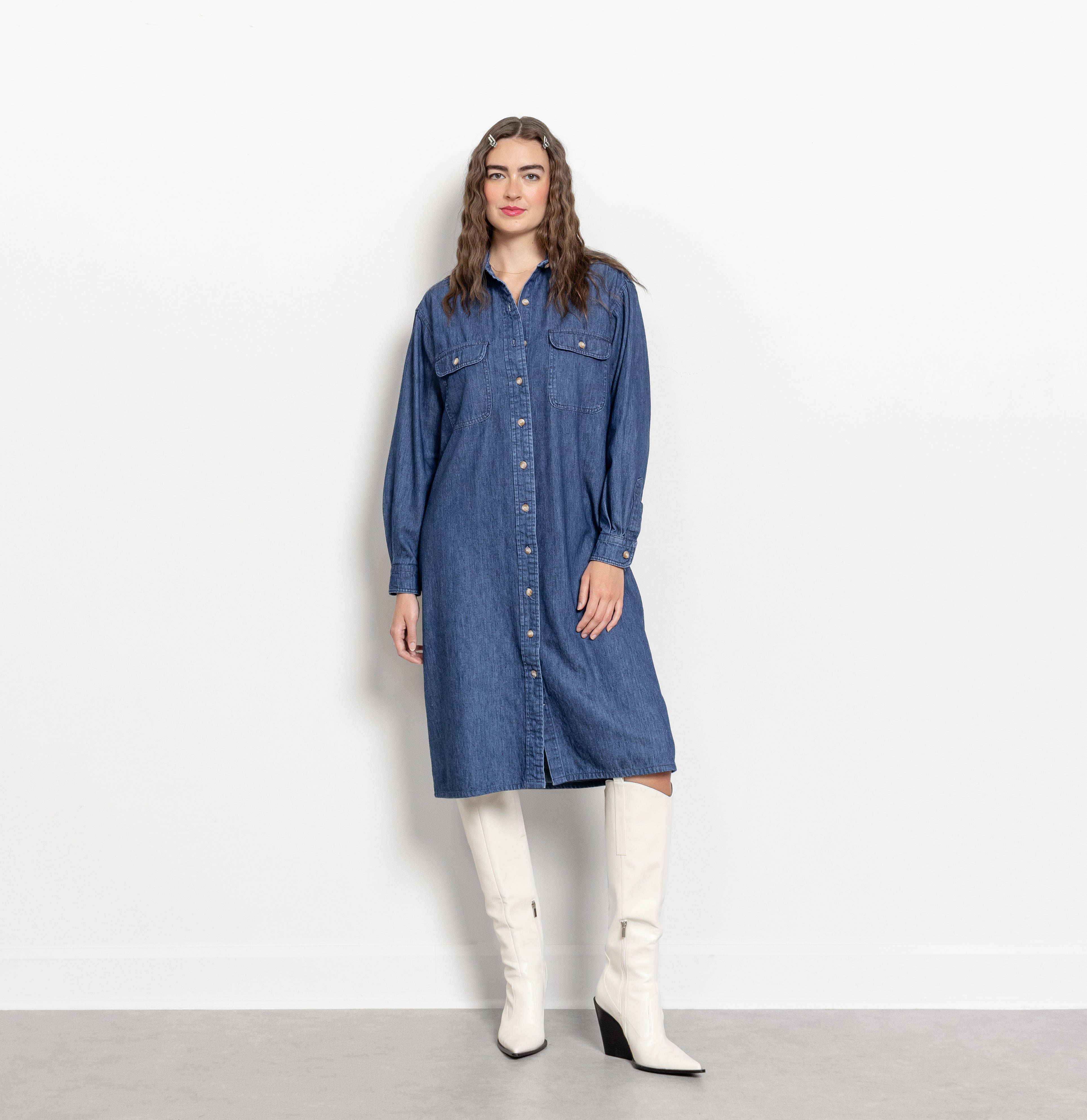 Lands end denim dress hotsell